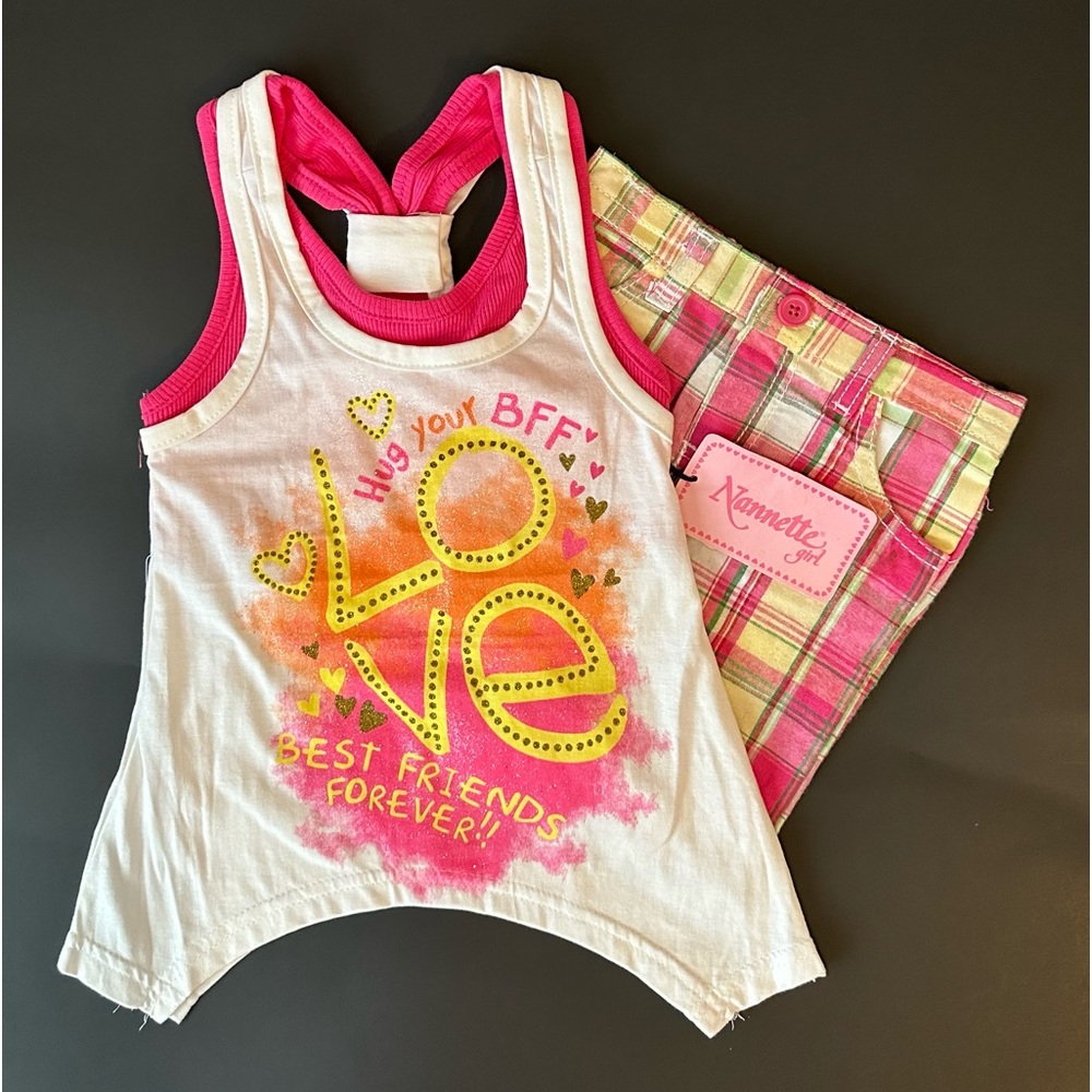 Sold! Nannette Girl Top and Shorts Set